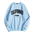 thumbnail image 1 of Women's Fashionable Letter Printed Round Neck Long Sleeved Casual Sports Sweatshirt (2), 1 of 1
