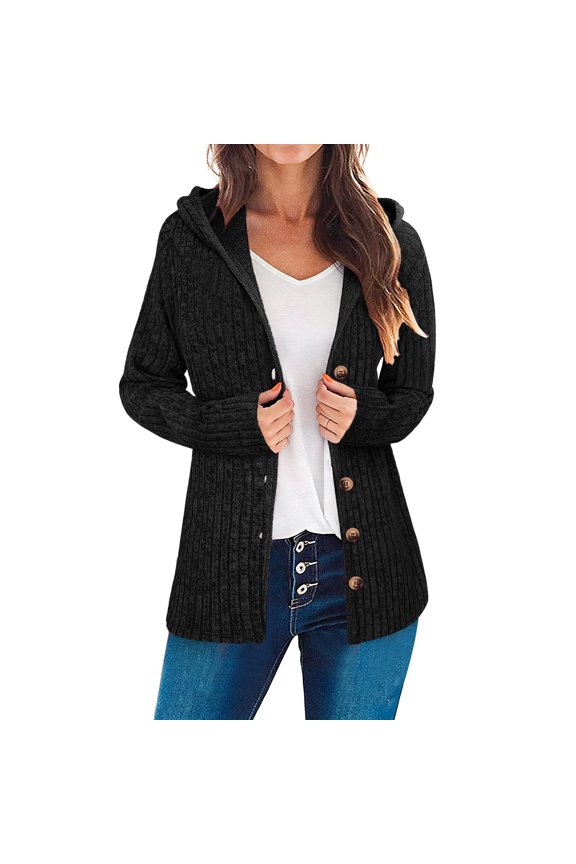 Women's Fashionable Oversized Solid-Color Top Casual Long-Sleeve Jacket,Creative Workshop Top - Movement-Friendly Shirt for Art Classes and DIY Project Days Black-M