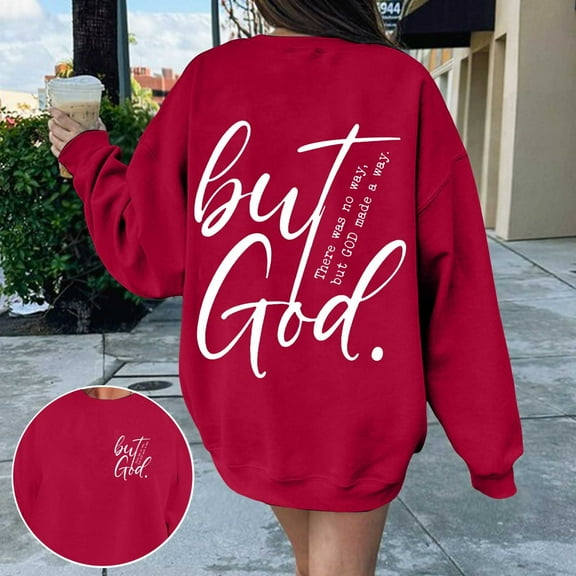 Women's Fashionable Printed Crew Neck Hoodie