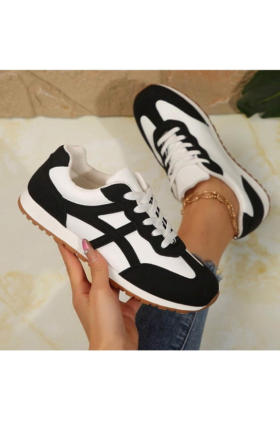 Women's Fashionable Retro Sneakers - Lightweight Casual Outdoor Sports Walking Shoes