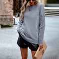 thumbnail image 1 of Women's Fashionable Simple Round Neck Sweater, 1 of 5