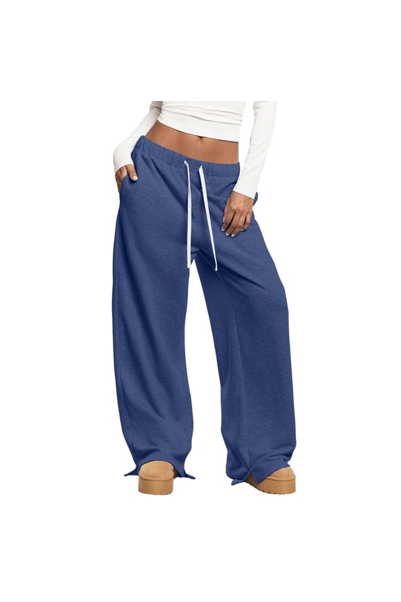 Women's Fashionable Solid Color Elastic Waist Pocket Casual Sports Pants for Active and Comfortable Wear,Gray,XL