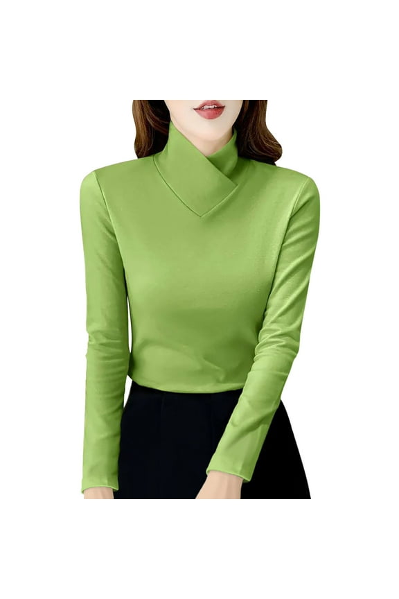 Women's Fashionable Thermal Underwear Long Sleeve Knitted Sweater for Everyday Casual Wear and Comfortable Warmth