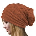 thumbnail image 1 of Women's Fashionable Warm Knitted Small Woolen Hat Casual Daily Wear,Watermelon red,One Size,Dailypoc, 1 of 3