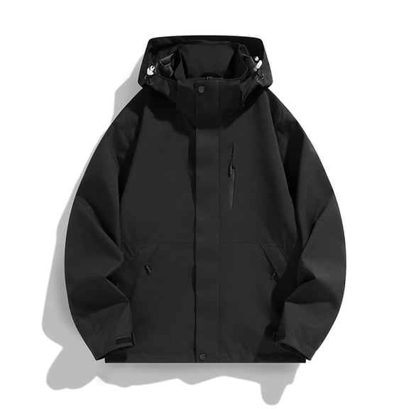 Women's Fashionable and Comfortable Outdoor Windproof and Waterproof Jacket Black S