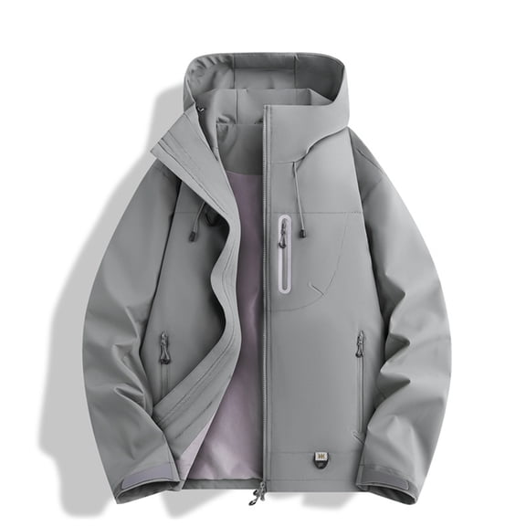 Women's Fashionable and Comfortable Outdoor Windproof and Waterproof Jacket Gray S