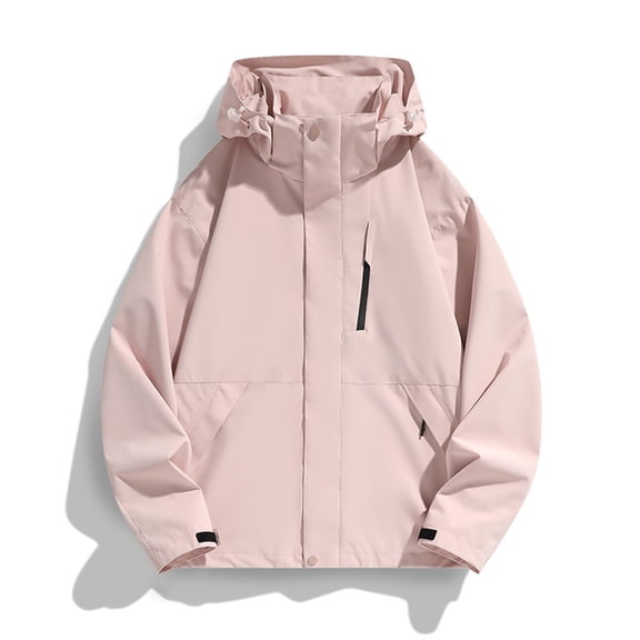 Women's Fashionable and Comfortable Outdoor Windproof and Waterproof Jacket Pink L