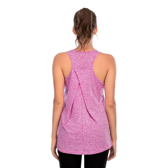 Women's Fast Dry Running Yoga T-Shirt, Loose Fit Exercise Top with Non See Through Fabric for Workout, Gym, Athletic Wear, and Casual Fitness Activities, Moisture Wicking Comfort Hot Pink XXL