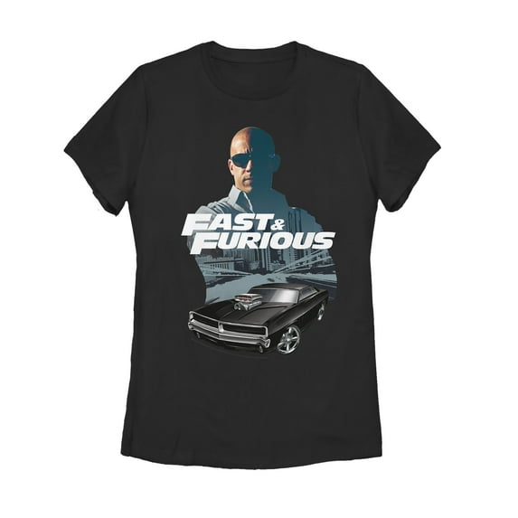 Women's Fast & Furious Dom Pose Graphic Tee Black Small