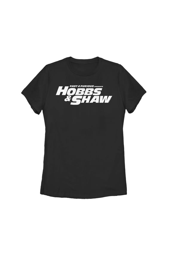 Women's Fast & Furious Hobbs & Shaw Classic Logo Graphic Tee Black Small