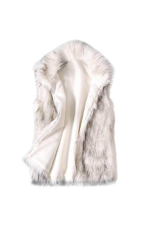 Women's Fu r Halter Vest Sleeveless Tie Backless Fuzzy Tank Top, Rave Party Coats Warm Comfortable Casual Wear