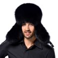thumbnail image 1 of Women's Faux Fur Aviator Hat with Ear Flaps,Winter Trapper Hat with Adjustable Chin Strap,Cotton Wool Blend Cold Weather Hat for Outdoor Activities,Soft Plush Winter Cap with Ear Protection for Women, 1 of 3