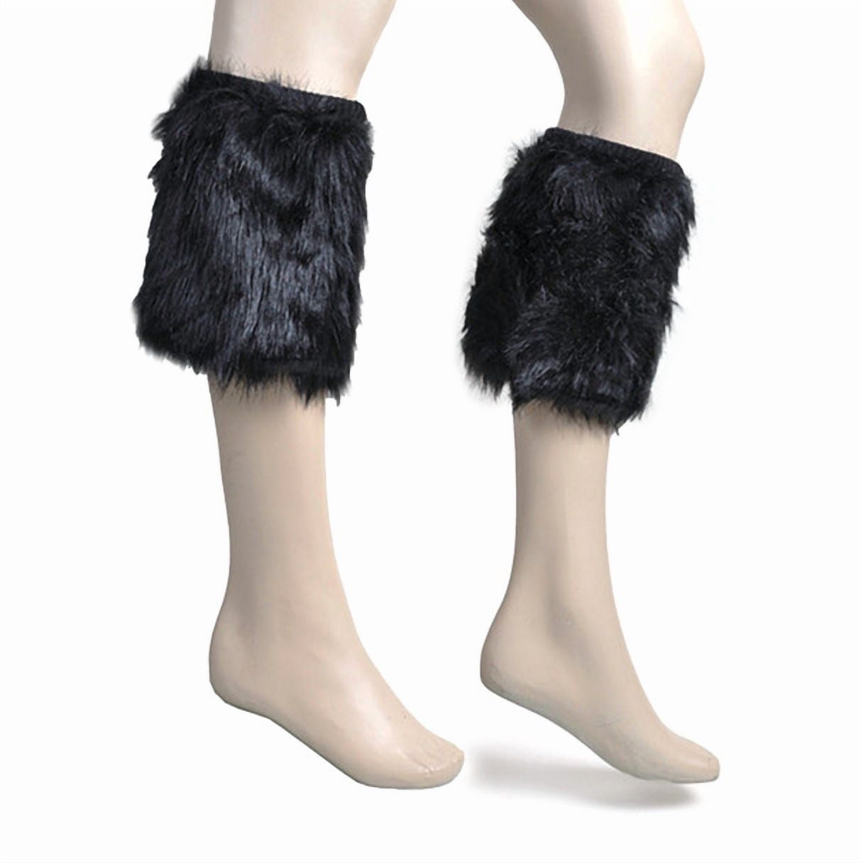 Women's Faux Fur Boot Cuffs - Warm Winter Leg Warmers & Boot Covers ...