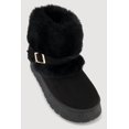 thumbnail image 1 of Women's Faux Fur Booties with Metallic Buckle, 1 of 3