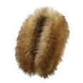 thumbnail image 1 of Women's Faux Fur Collar Scarf, Detachable Winter Fur-Look Neck Wrap, Plush Shawl Collar for Coats and Jackets, Warm Fake Fur Stole for Women, Elegant Evening Wear Accessory I, 1 of 3