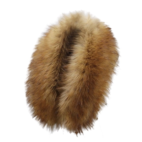 Women's Faux Fur Collar Scarf, Detachable Winter Fur-Look Neck Wrap, Plush Shawl Collar for Coats and Jackets, Warm Fake Fur Stole for Women, Elegant Evening Wear Accessory I