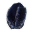 thumbnail image 1 of Women's Faux Fur Collar Scarf, Detachable Winter Fur-Look Neck Wrap, Plush Shawl Collar for Coats and Jackets, Warm Fake Fur Stole for Women, Elegant Evening Wear Accessory Navy, 1 of 2