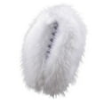 thumbnail image 1 of Women's Faux Fur Collar Scarf, Detachable Winter Fur-Look Neck Wrap, Plush Shawl Collar for Coats and Jackets, Warm Fake Fur Stole for Women, Elegant Evening Wear Accessory H, 1 of 2