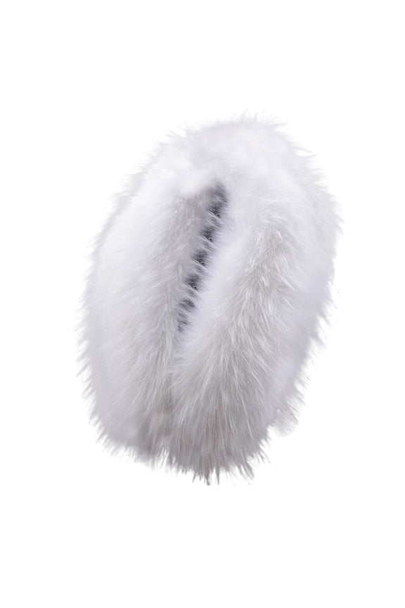 Women's Faux Fur Collar Scarf, Detachable Winter Fur-Look Neck Wrap, Plush Shawl Collar for Coats and Jackets, Warm Fake Fur Stole for Women, Elegant Evening Wear Accessory H