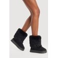 thumbnail image 1 of Women's Faux Fur Cuff Low Platform Boots, 1 of 6