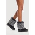thumbnail image 1 of Women's Faux Fur Cuff Low Platform Boots, 1 of 6