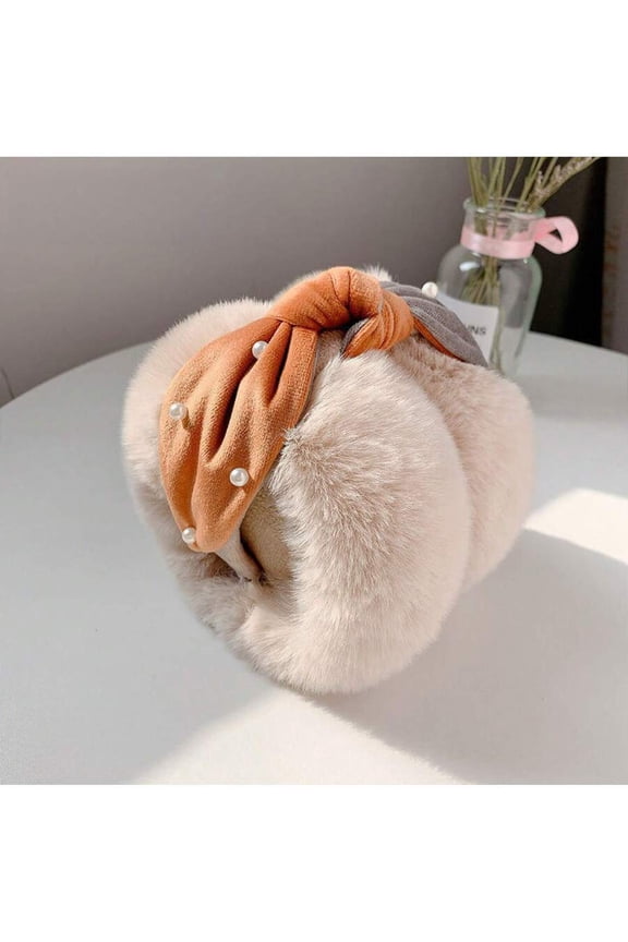 Women's Faux Fur Ear Muffs Multi-Color Thickened Warm Ear Protection for Cycling Commuting