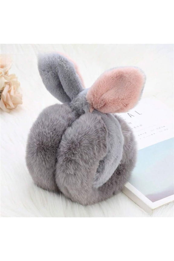 Women's Faux Fur Ear Muffs Multi-Color Thickened Warm Ear Protection for Cycling Commuting