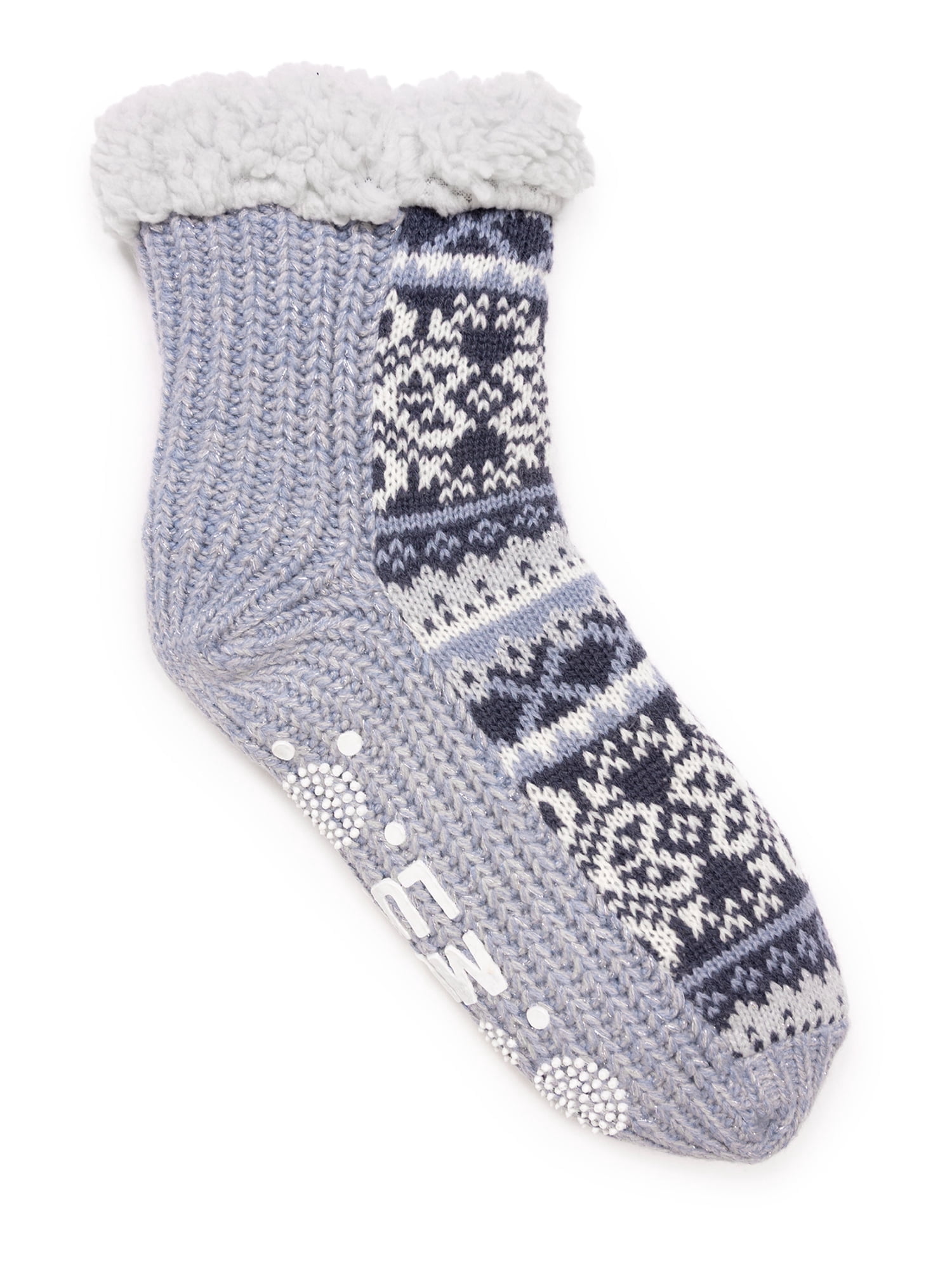 Women's Faux Fur Knit Cabin Socks