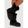 thumbnail image 1 of Women's Faux Fur Lined Faux Suede Platform Boots, 1 of 3