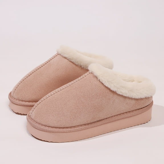 Women’s Faux Fur Lined Indoor Outdoor Slippers
