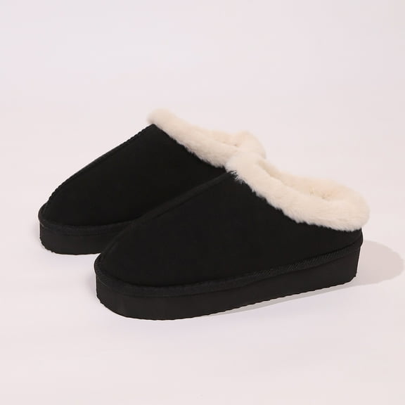 Women’s Faux Fur Lined Indoor Outdoor Slippers