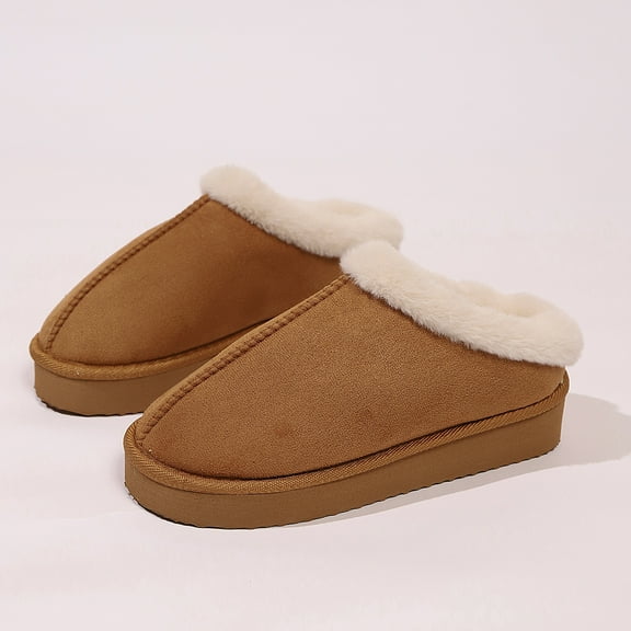 Women’s Faux Fur Lined Indoor Outdoor Slippers