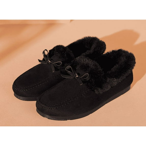 Women's Faux Fur Lined Slipper - Plush House Shoes for Comfort | Indoor/Outdoor House Slippers