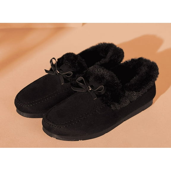 Women's Faux Fur Lined Slipper - Plush House Shoes for Comfort | Indoor/Outdoor House Slippers