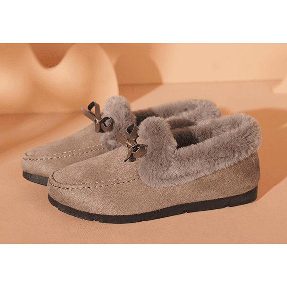 Women's Faux Fur Lined Slipper - Plush House Shoes for Comfort | Indoor/Outdoor House Slippers