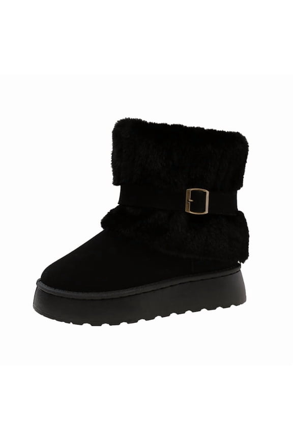 Women's Faux Fur-Lined Snow Boots - Multi-Color Warm & Fashionable Winter Footwear