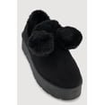 thumbnail image 1 of Women's Faux Fur Pom Pom Platform Clogs, 1 of 3