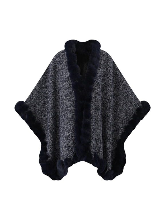 Women’s Faux Fur Shawl Wrap Stole for Winter Wedding Bridal Cape Jacket Bolero Bridesmaid Shrug Capelet Free Size