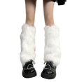thumbnail image 1 of Women's Faux Furs Leg Warmers Fuzzy Leg Warmers Soft Boot Cuffs Cover, 1 of 11