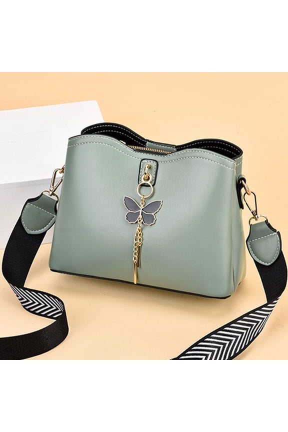 Women's Faux Leather Crossbody Bag Large Capacity Shoulder Handbag Multi-Zip Pockets for Travel Work Shopping Daily Use