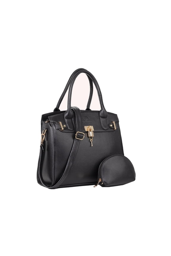 Women’s Faux Leather Handbag and Wallet Set – Shoulder Tote Satchel Purse Combo, Stylish & Versatile for Daily Use or Travel