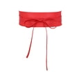 thumbnail image 1 of INSPIRE CHIC Women's Faux Leather Obi Wrap Around Belt for Evening Dress Red One Size, 1 of 7
