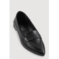thumbnail image 1 of Women's Faux Leather Pointed Toe Loafers, 1 of 3
