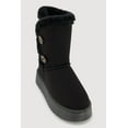 thumbnail image 1 of Women's Faux Suede Button Loop Platform Boots, 1 of 3