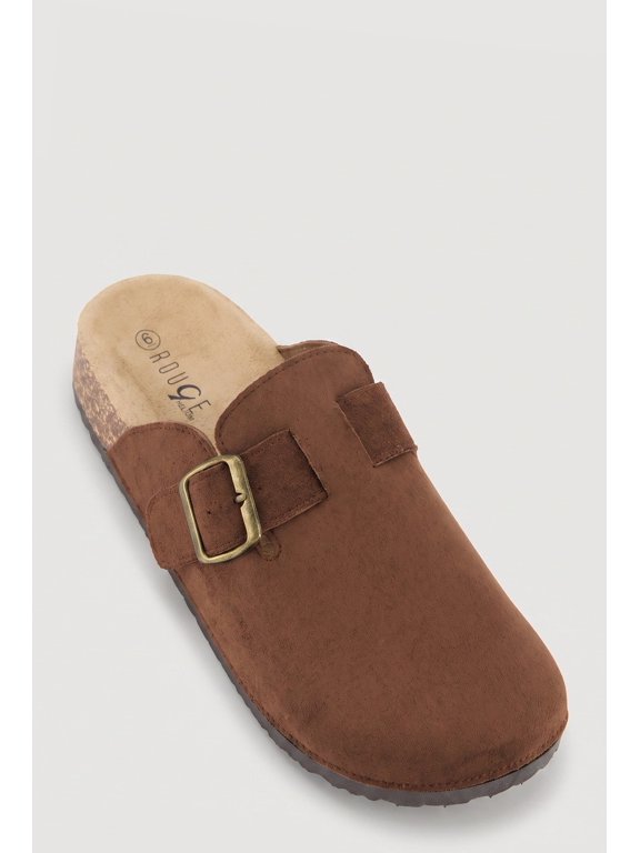 Women's Faux Suede Clog Mules