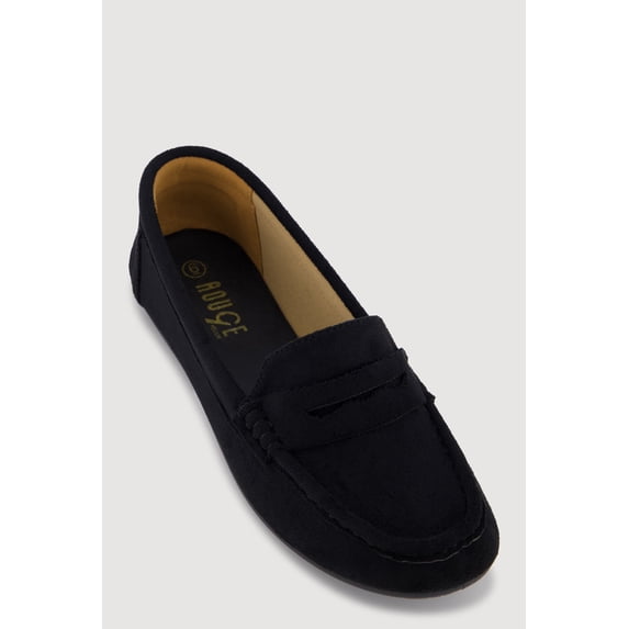 Women's Faux Suede Penny Loafers