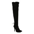 thumbnail image 1 of Women's Faux Suede Pointy Toe Over the Knee Stiletto Boots 19721, 1 of 4