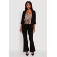 thumbnail image 1 of Women's Faux Suede Pull On Flare Pants, 1 of 4