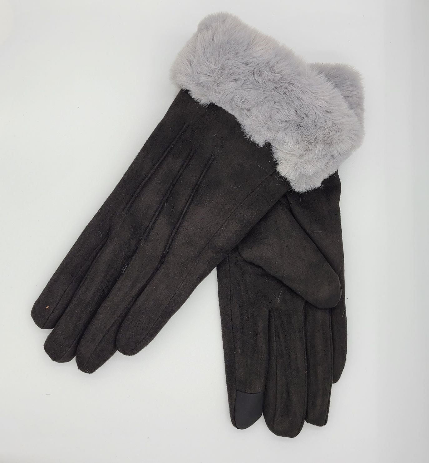 Women's Faux Suede Winter Gloves