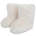 thumbnail image 1 of Women's Faux fur Boot Furry Fluffy Short Snow Boot Mid-Calf Boots Warm Comfortable Outdoor Flat Shoes, 1 of 7
